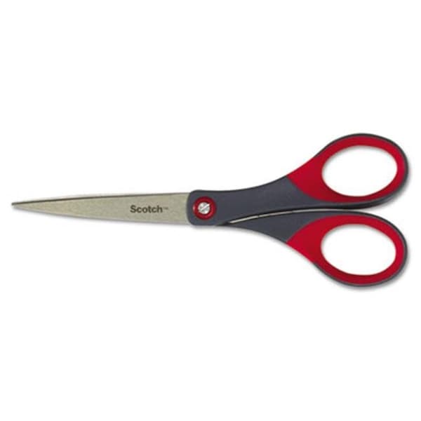 Scotch Scotch 1447 Precision Scissors- Pointed- 7" Length- 2-1/2" Cut- Gray/Red 1447 - main